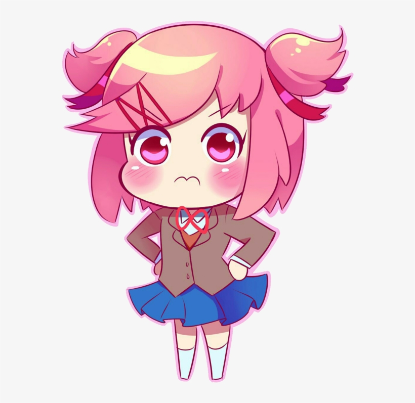 #нацуки #новелла #doki Doki Literature Club #розовый - Doki Doki Literature Club Lewd, transparent png download
