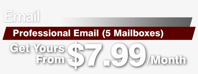 Web Design, Web Hosting, Email And Domain Name Registration - Email, transparent png download