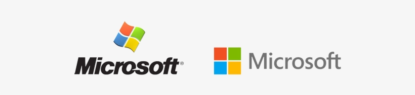 Old And New Microsoft Logo Png - Copyright Images Of Companies, transparent png download