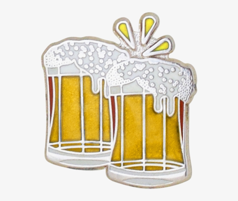 Beers Emoji Pin - Vitreous Enamel, transparent png download