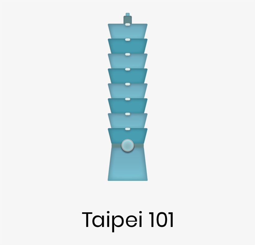 Taipei 101 Taipei 101 Is A Landmark Skyscraper In Taipei, - Illustration, transparent png download