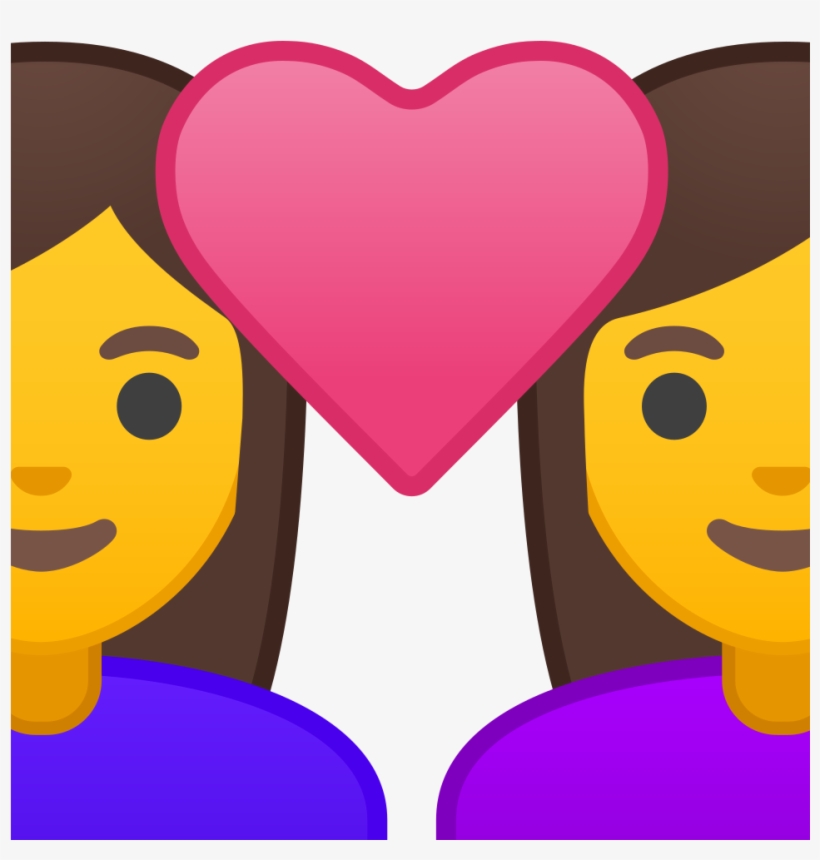 Download Svg Download Png - Emoji Man With A Heart And A Woman, transparent png download