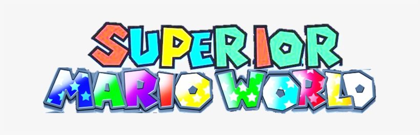 Superior Mario World Logo, transparent png download