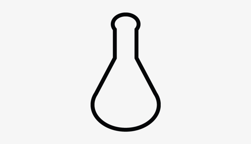 Flask, Research Lab, Chemistry Tube, Science Icon - Line Art, transparent png download