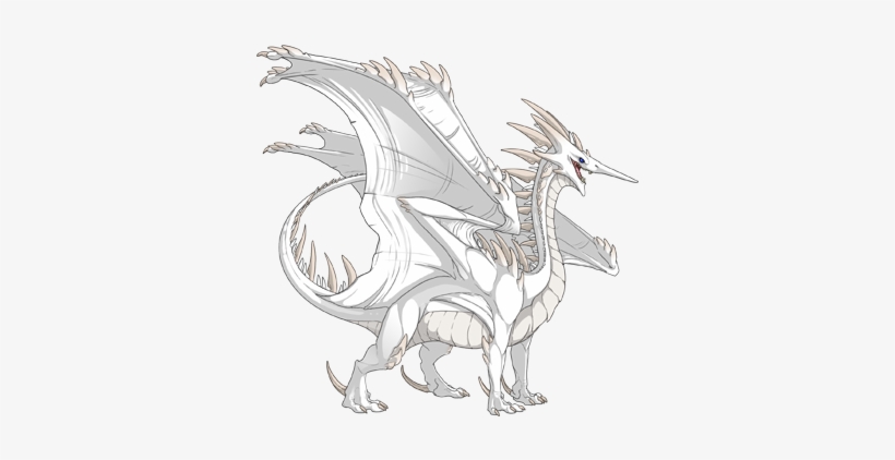 2198440 350 - White Dragon, transparent png download