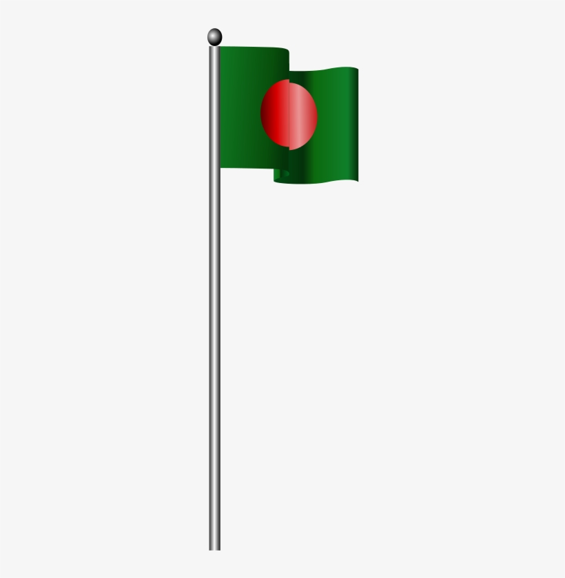 Free Bangladesh Wavy Flag - Bangladesh Flag Clipart, transparent png download