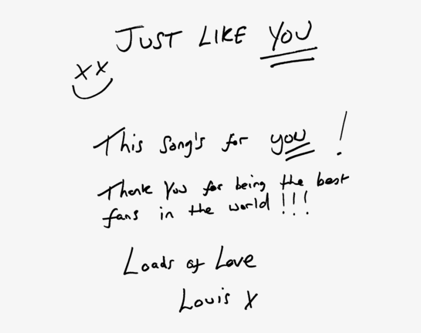 A Message For Fans From Louis' Newsletter - Louis Tomlinson, transparent png download