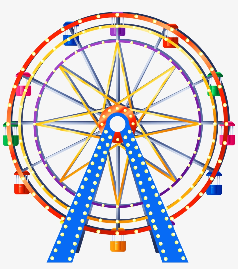 Ferris Wheel Png Clip Art, transparent png download