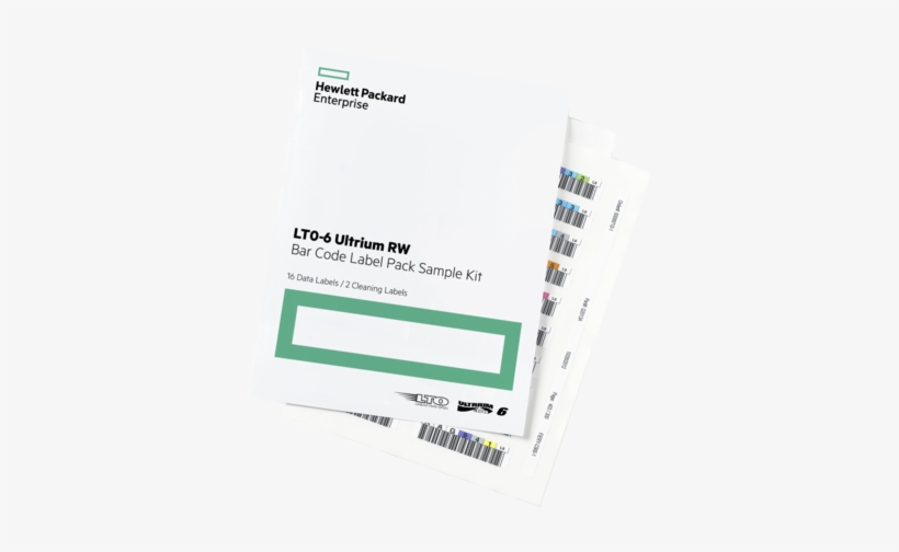 Paquete De Etiquetas De Código De Barras Rw Hpe Lto-6 - Hpe Lto 7 Ultrium Rw Bar Code Label Pack Q2014a, transparent png download