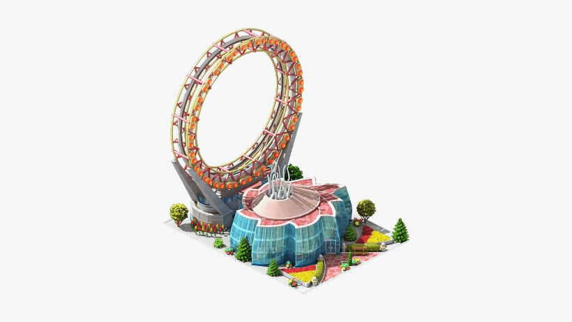 Crown Ferris Wheel - Amusement Park Megapolis, transparent png download