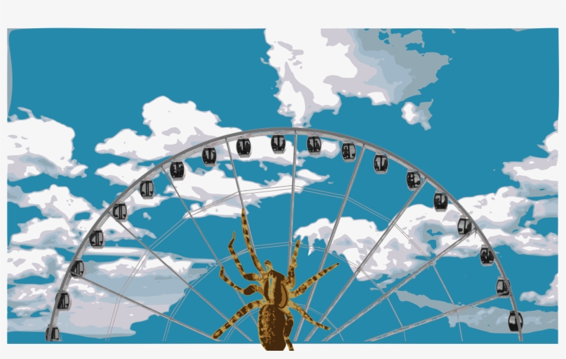 This Free Icons Png Design Of Spider On Ferris Wheel, transparent png download