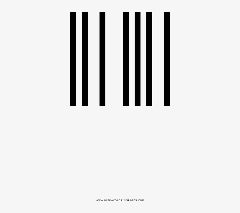 Código De Barras Página Para Colorear - Barcode, transparent png download