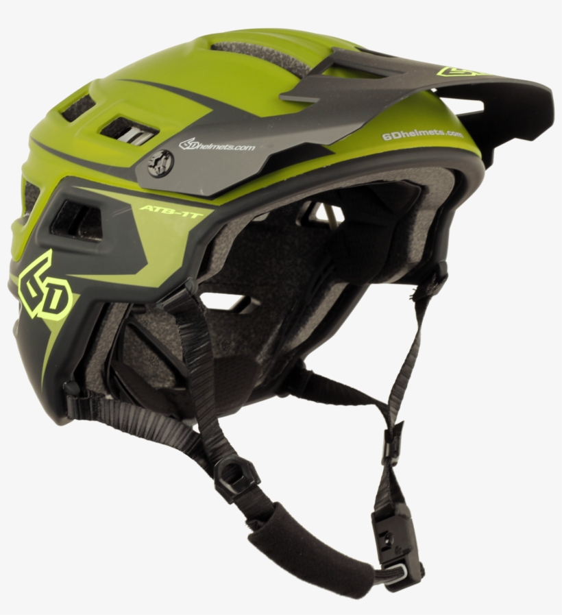 07 Feb Evo Army Green Black Right Fron Three Quarter - 6d Olive-black Atb-1t Evo Mtb Helmet, transparent png download