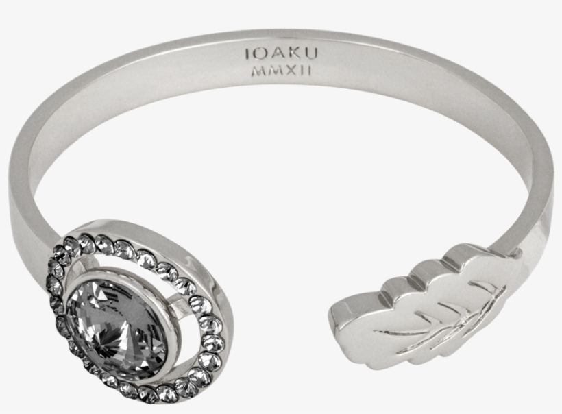 Ioaku Bracelet Cuff Swarovski Silver Smoke - Swarovski Gold, transparent png download