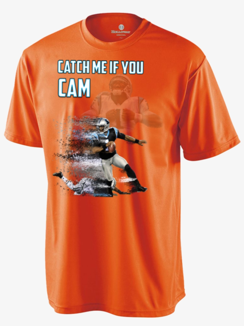 Cam Newton Panthers Custom Designed Fan Holloway Zoom - Holloway Sportswear Boys' Zoom Shirt - Orange - S, transparent png download