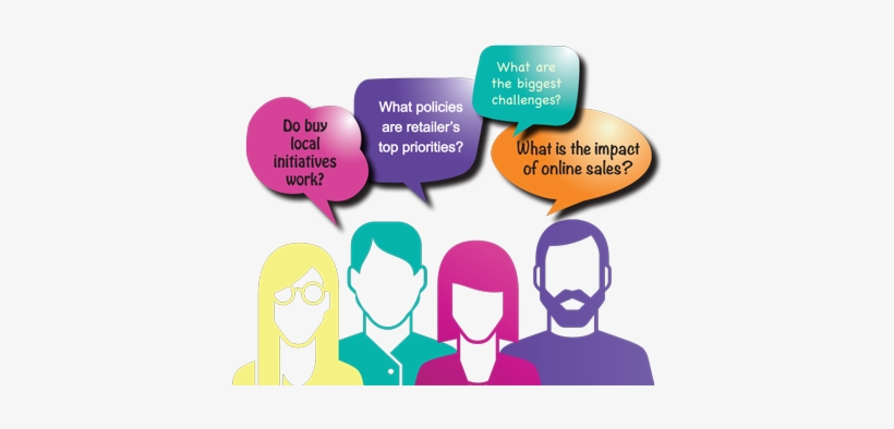 View Larger Image Illustration Of Buy Local Heads - Royalty-free, transparent png download