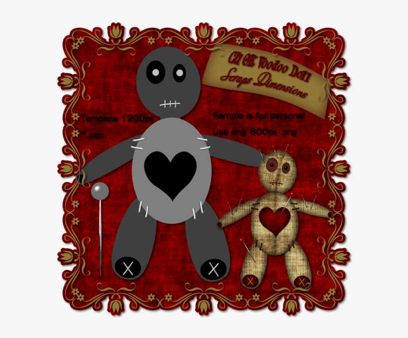 Cu Ok Voodoo Doll Template - Cartoon, transparent png download