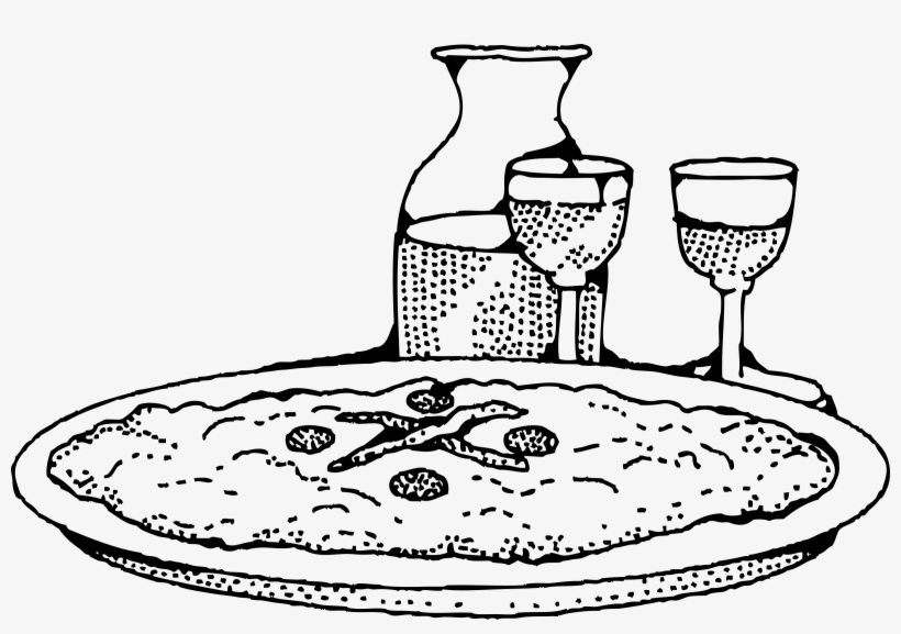 Big Image - Clipart Essen Schwarz Weiß, transparent png download