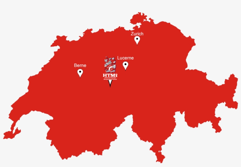 Swiss Map With Pinsadmin2015 12 02t11 - Htmi Hotel And Tourism Management Institute Switzerland, transparent png download