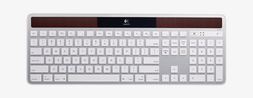 Wireless Solar Keyboard K750 - Logitech Wireless Solar K750 For Mac, transparent png download