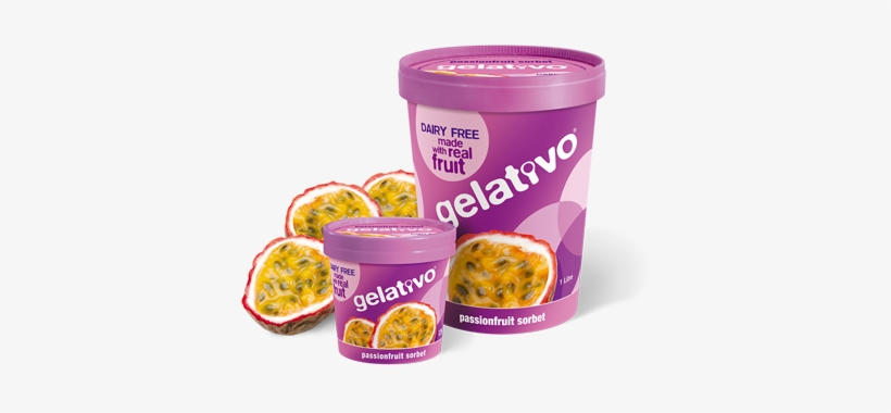 Passionfruit And Nothing Artificial - Gelativo Gelato Chocolate 1l Tub, transparent png download