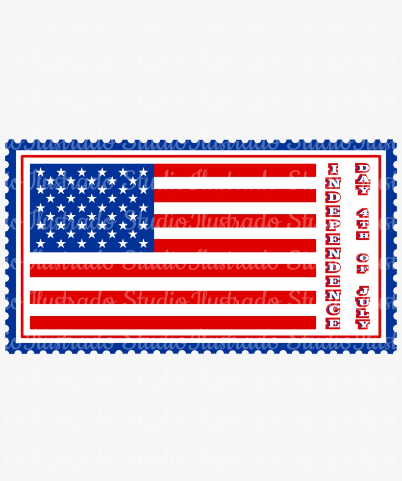 Silhouette, Print Cut, Independence Day, Flag, Usa, - Navy, transparent png download