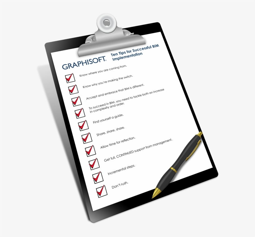 Bim Implementation Tips - Clipboard, transparent png download