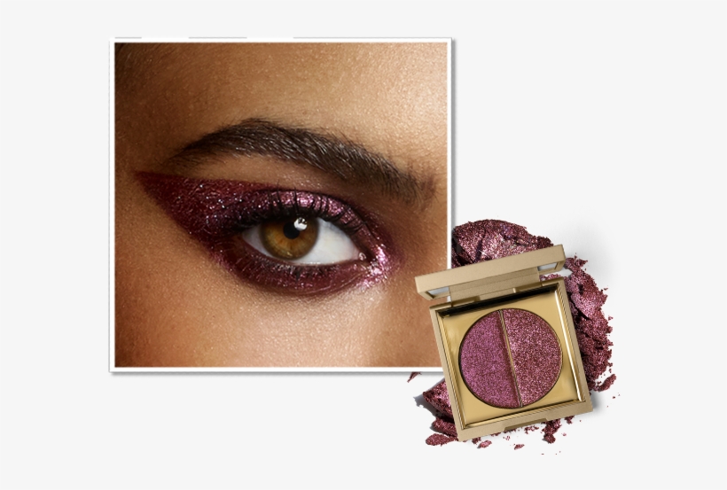 For Added Sparkle, Press The Glitter Side Of The Vivid - Stila Eye Shadow Duo Garnet, transparent png download