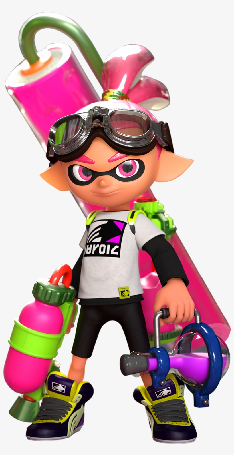 Inkling Boy Png Clip Royalty Free Download - Splatoon Pink Inkling Boy, transparent png download