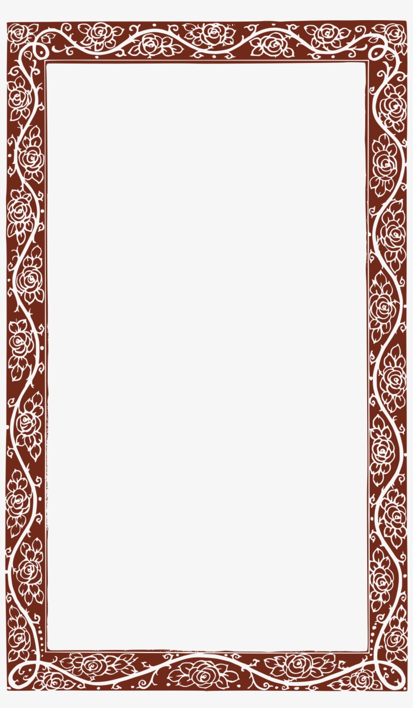This Free Icons Png Design Of Red Rose Frame, transparent png download