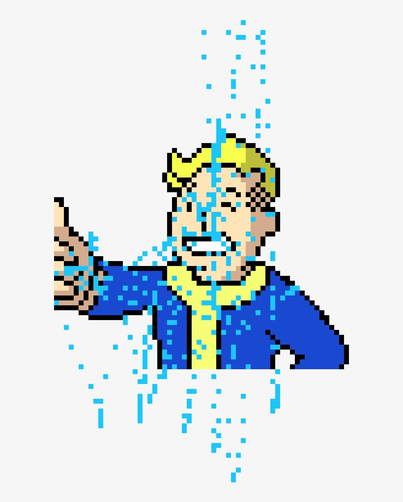 Vault Boy - Hama Beads Fallout 4, transparent png download