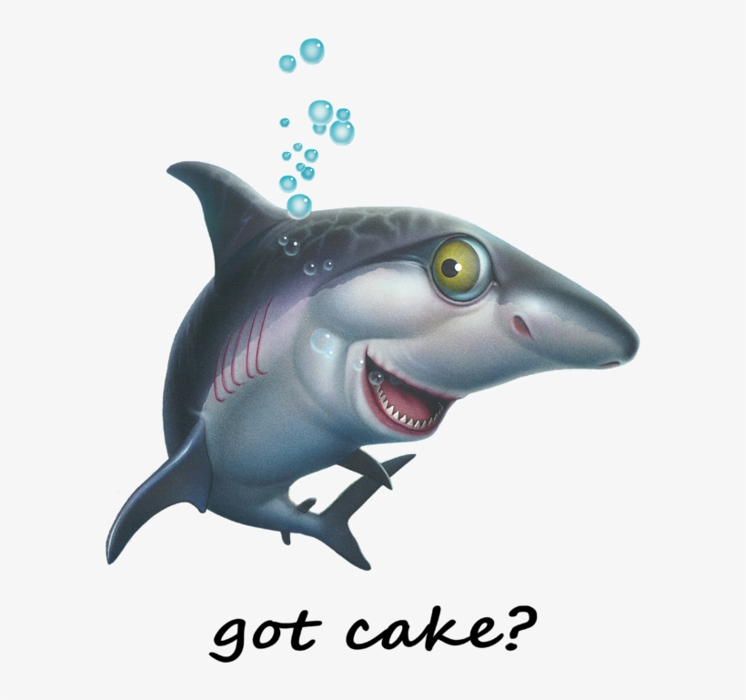 Collection Of Free Sharks Drawing Underwater - Friendly Shark Cartoony Cartoon Under Sea Ocean Underwater, transparent png download