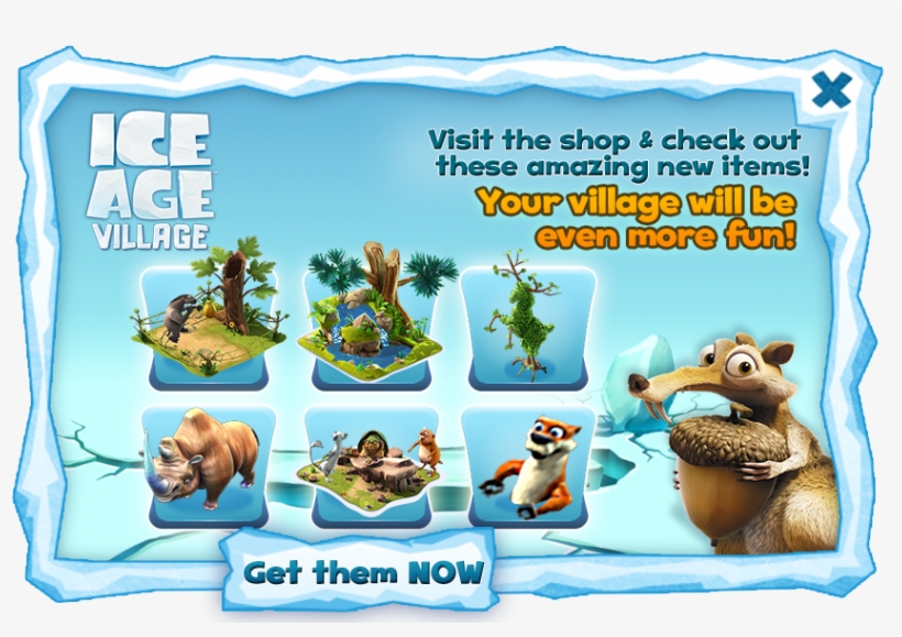 Fountain Grass Png For Kids - Ice Age Village Rhino, transparent png download