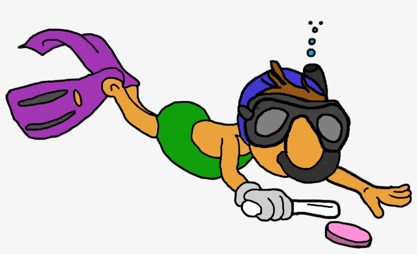Uwh Dude Png - Underwater Hockey Clipart, transparent png download