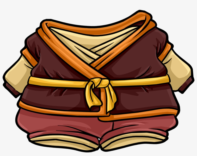 Fire Ninja Gi - Club Penguin Fire Clothes, transparent png download