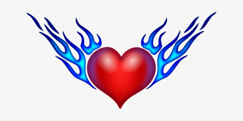 Clipart Info - Burning Heart, transparent png download