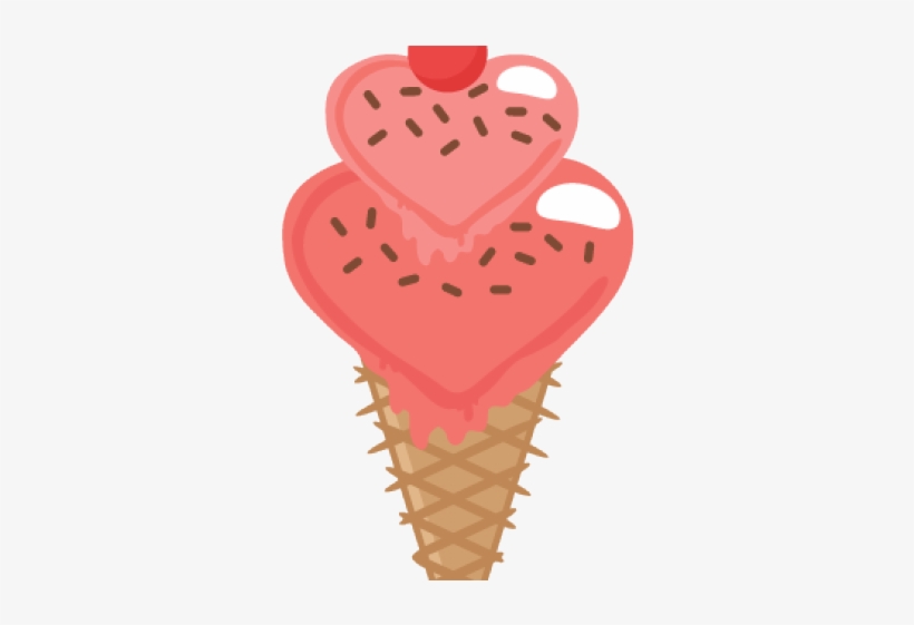Ice Cream Clipart Heart - Scrapbooking, transparent png download