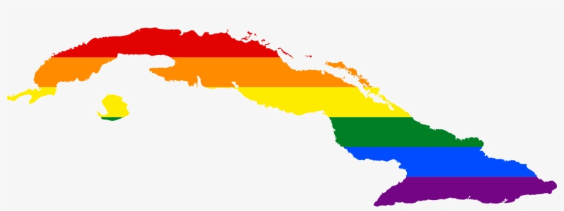 Lgbt Flag Map Of Cuba - Cuban Soviet Socialist Republic, transparent png download