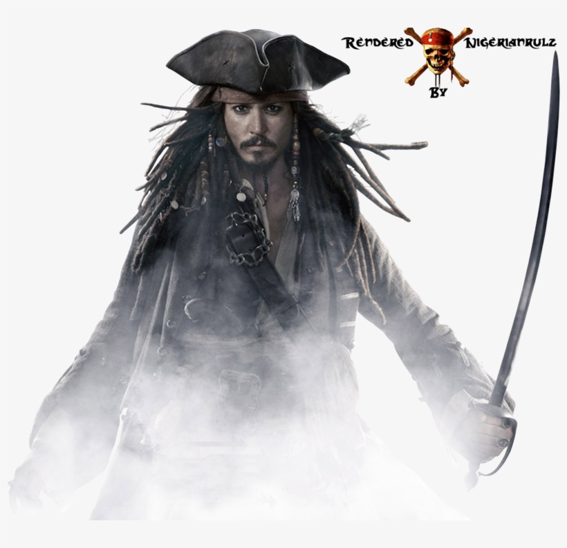 Jack Sparrow Render The Skull - Jack Sparrow From Pirates Of The Caribbean Background, transparent png download
