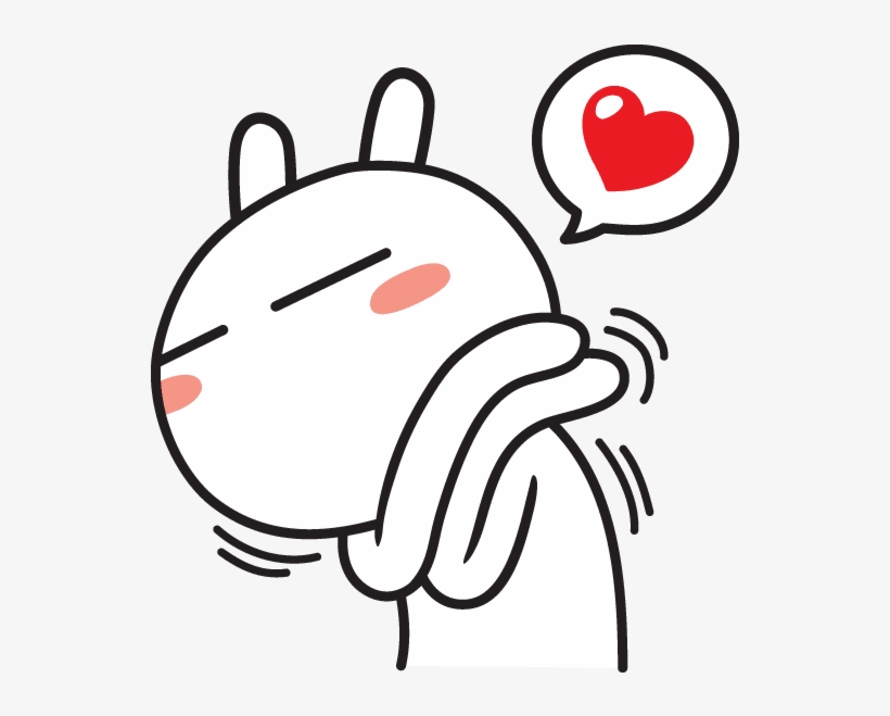 Camera Line Tuzki Sticker873 - Tuzki Love, transparent png download