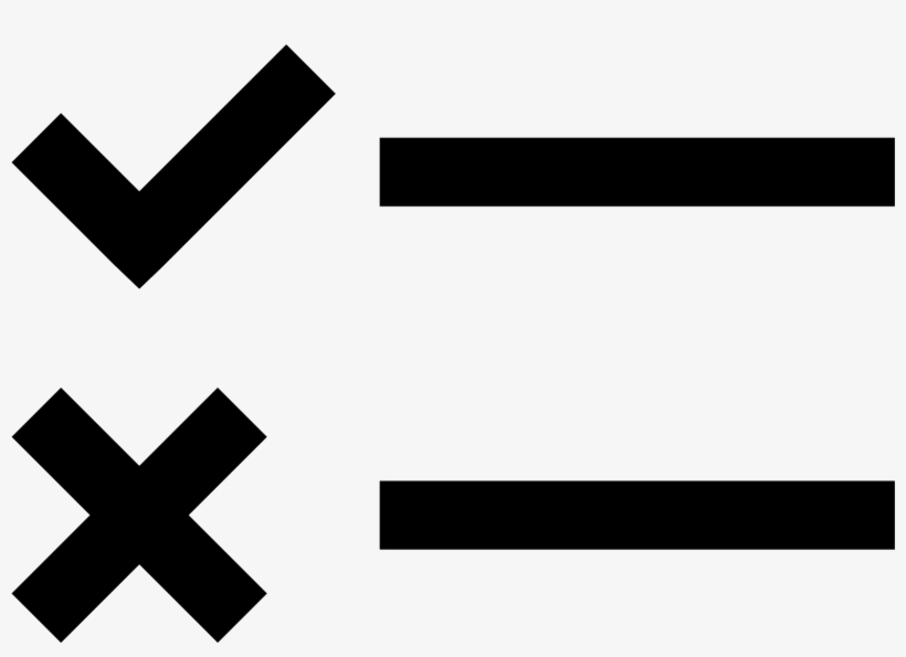 Check And X Png Vector Royalty Free Download - True And False Png, transparent png download