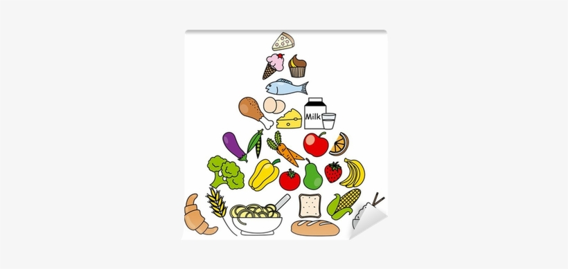 食物 金字塔 画作, transparent png download