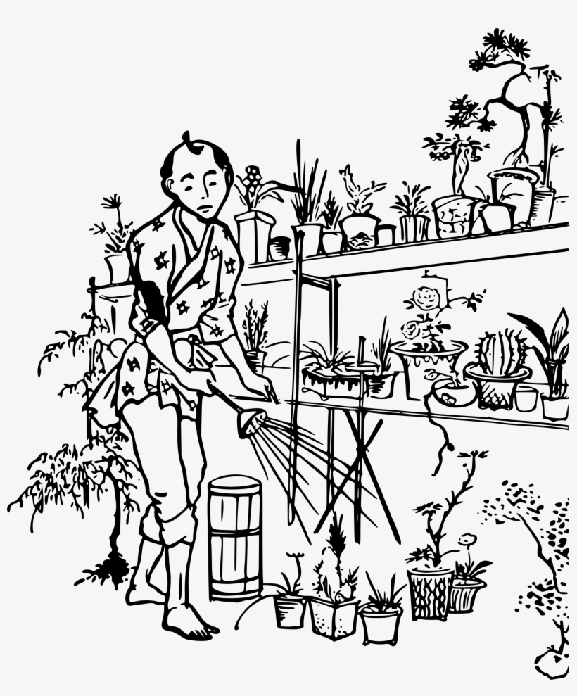 Big Image - Flower Shop Clipart Black And White, transparent png download