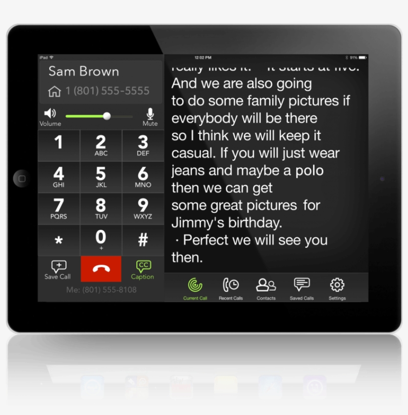 Ipad Call View - Doro Phoneeasy 345gsm - Black, transparent png download