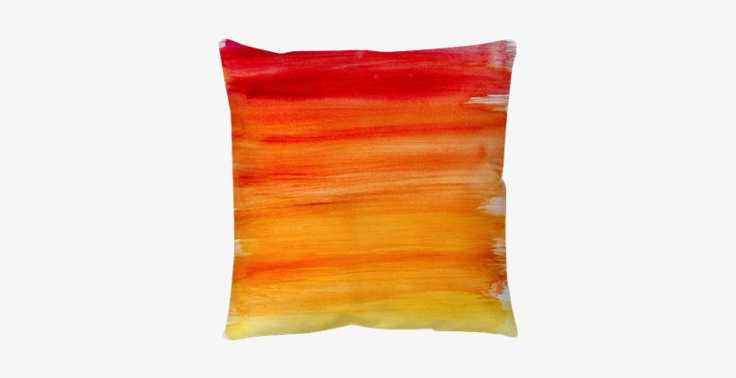 Gradient Watercolor Background In Warm Colors Throw - Cushion, transparent png download