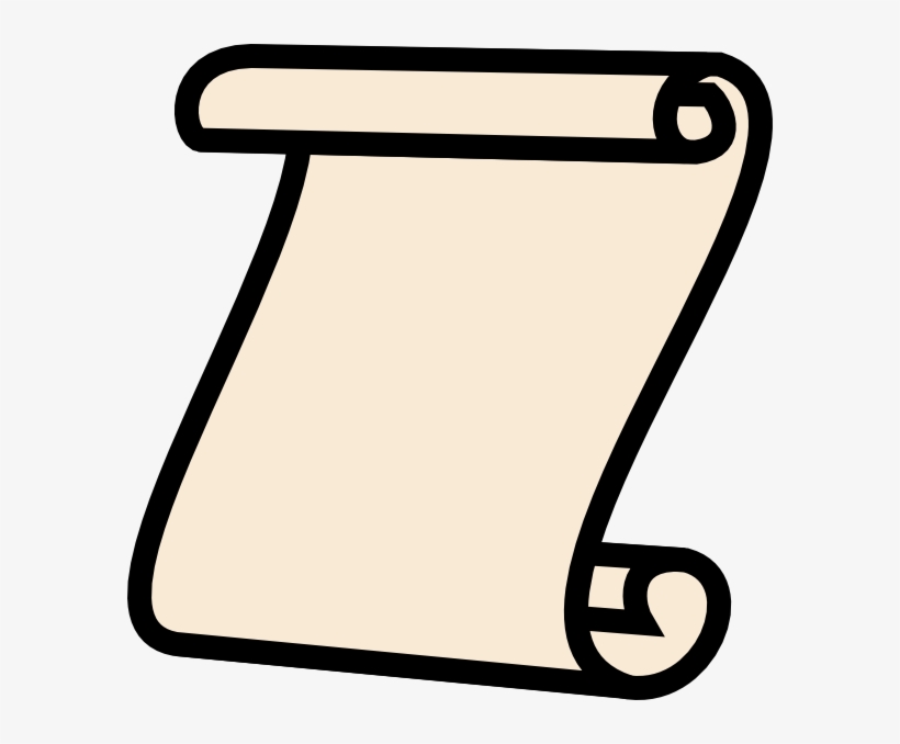 Scroll Tiny Antique White Clip Art At Clker Com Vector - Scroll Clipart, transparent png download
