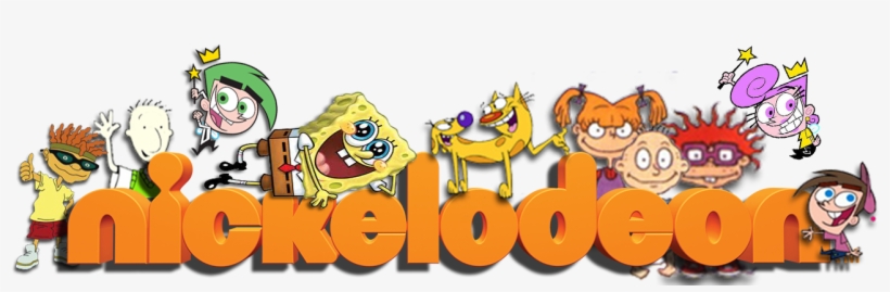 Nickelodeon Characters Rocket Power Doug Fairly Oddparents Nickelodeon Logo With Characters Transparent Png 1300x400 Free Download On Nicepng