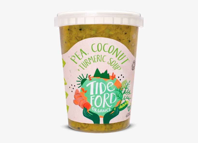 Pea, Coconut Turmeric Soup - Tideford Organic Vegan Tomato & Basil Sauce, transparent png download