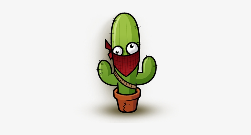 Fishing Cactus Character - Cactus, transparent png download