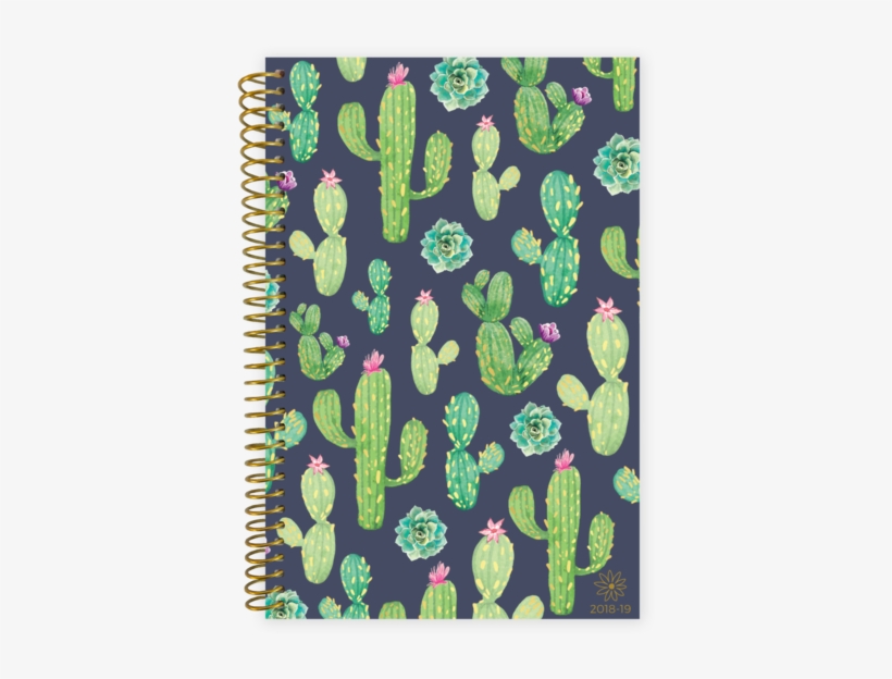 2018-2019 Academic Year Planner, Navy Cacti - Planner 2018 19, transparent png download
